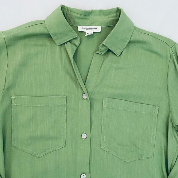 beachlunchlounge celedon blouse Womens Extra Small soft flowy resort cruise - Picture 3 of 10